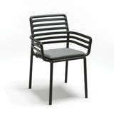 NARDI RIO 6-8 Seater Dining Set with DOGA Armchairs - [Black/White]