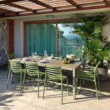 NARDI RIO 6-8 Seater Dining Set with DOGA Chairs  - [Taupe/Agave]