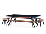 RS BARCELONA You & Me Outdoor Ping Pong STANDARD Table & Bench Set