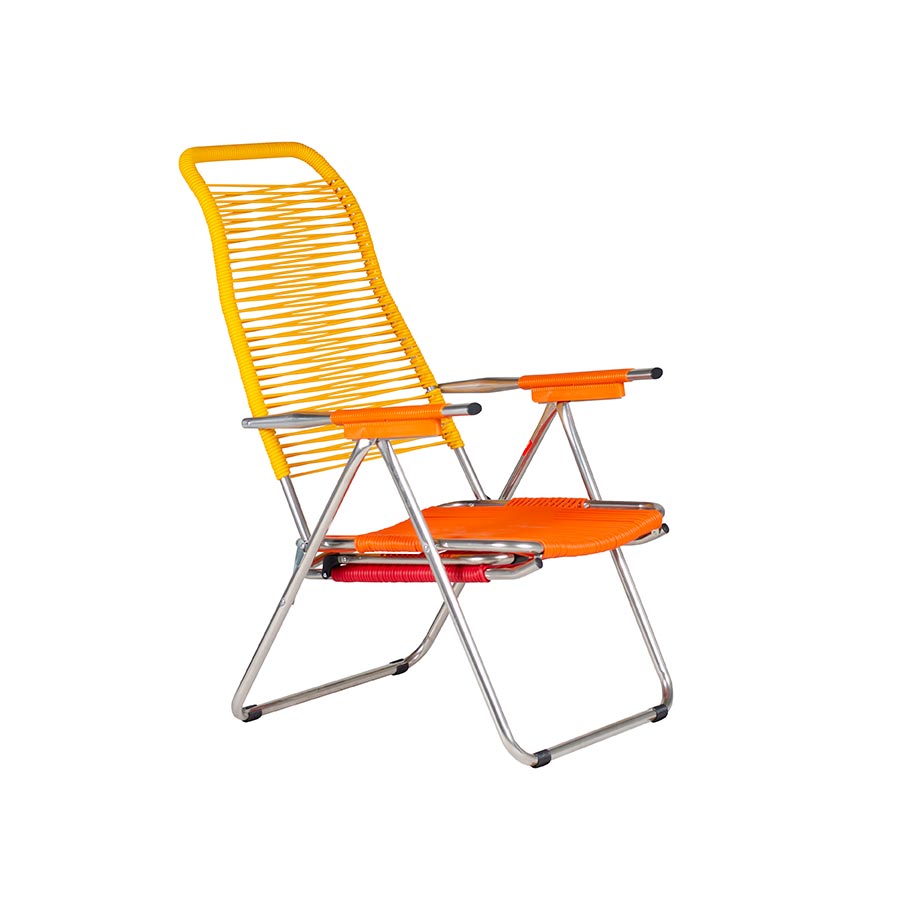 FIAM Spaghetti POP Lounge Chair [Red / Orange / Yellow]