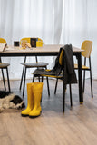 POINTHOUSE COMBO 4-10 Seater Dining Set with TATA Young Chairs [Black/Yellow]