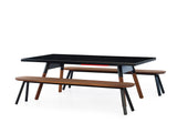 RS BARCELONA You & Me Outdoor Ping Pong MEDIUM Table & Bench Set