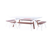 RS BARCELONA You & Me Outdoor Ping Pong MEDIUM Table & Bench Set