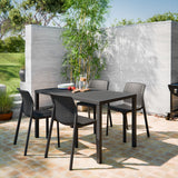 NARDI CUBE 4-6 Seater Garden Dining Set with Bit Chairs