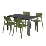 NARDI CUBE 4-6 Seater Garden Dining Set with Trill Armchairs