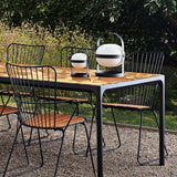 HOUE FOUR Bamboo Outdoor Dining Set with 8 PAON Chairs