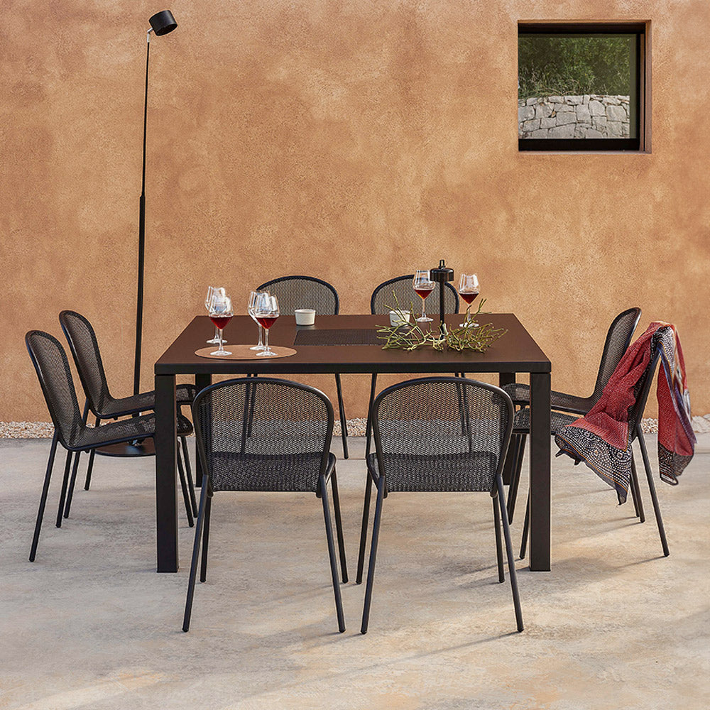 EMU QUADRO 8 Seater Outdoor Table with RONDA X Chairs