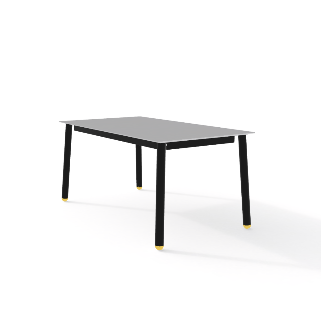 POINTHOUSE COMBO 4-10 Seater Dining Table [Black/Ice/Yellow]