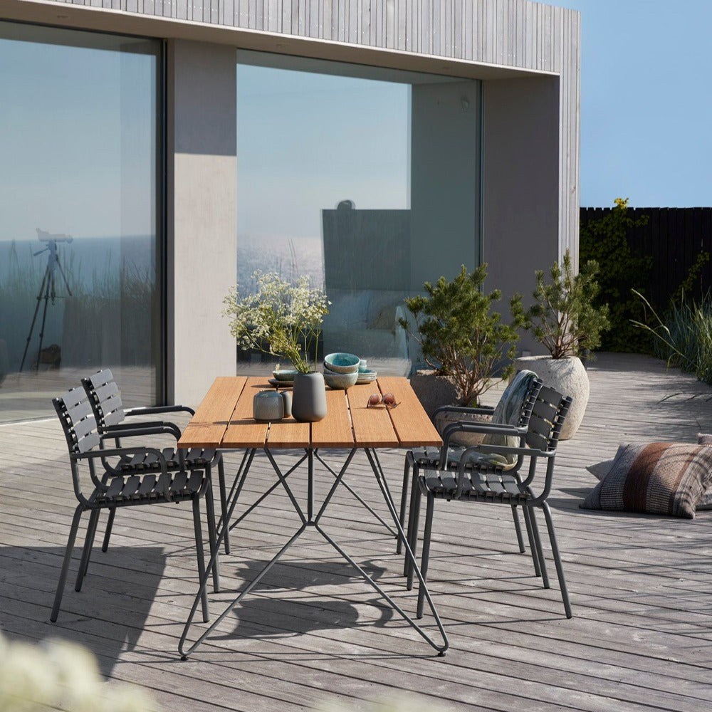 HOUE SKETCH Outdoor Dining Set with 4 RE-CLIPS Chairs