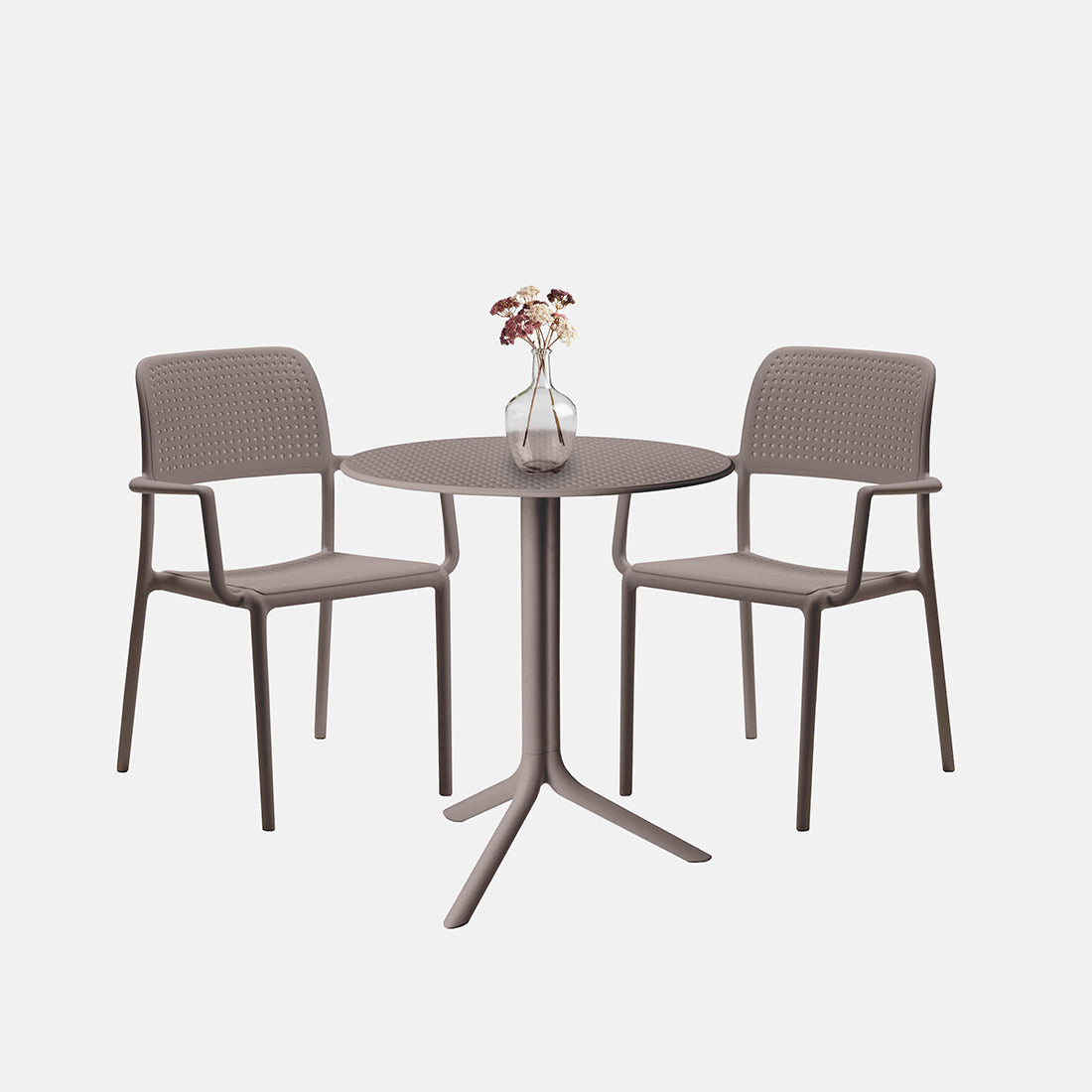 NARDI Bistro Set With Armchairs - Multiple Colours