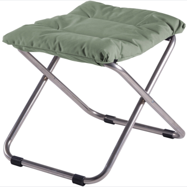 FIAM FIESTA SOFT Deck Chair with CHICO Footstool and Cushions - Aluminium frame [Sage Green]
