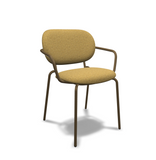 S•CAB SI-SI BOLD Upholstered Armhair [Set of 2]