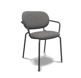 S•CAB SI-SI BOLD Upholstered Armhair [Set of 2]