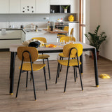 POINTHOUSE COMBO Extendable 4-10 Seater Dining Table [Black/Ice/Yellow]