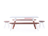 RS BARCELONA You & Me Outdoor Ping Pong SMALL Table & Bench Set