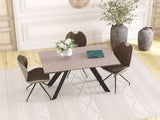 AKANTE ONTARIO Extending 4-6 Seater Dining Set With New York Chairs - 5 colours