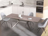 AKANTE IMPULSION Extending 4-8 Seater Dining Set With Miami Chairs - 3 colours