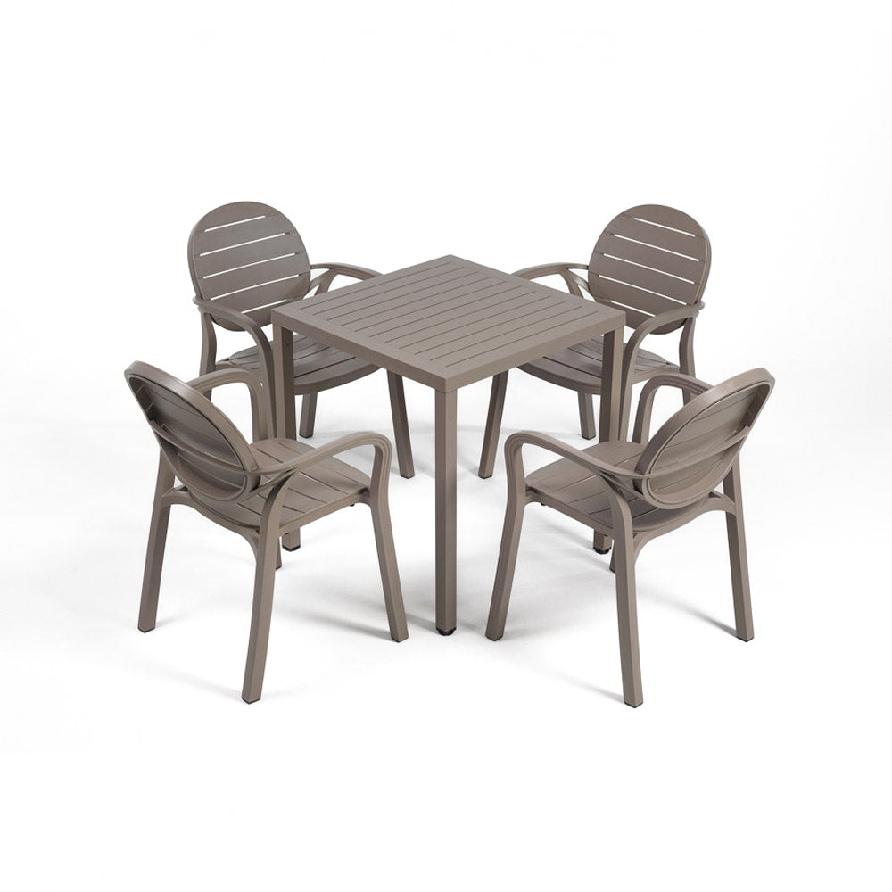 NARDI Cube Outdoor Dining Set with 4 Chairs