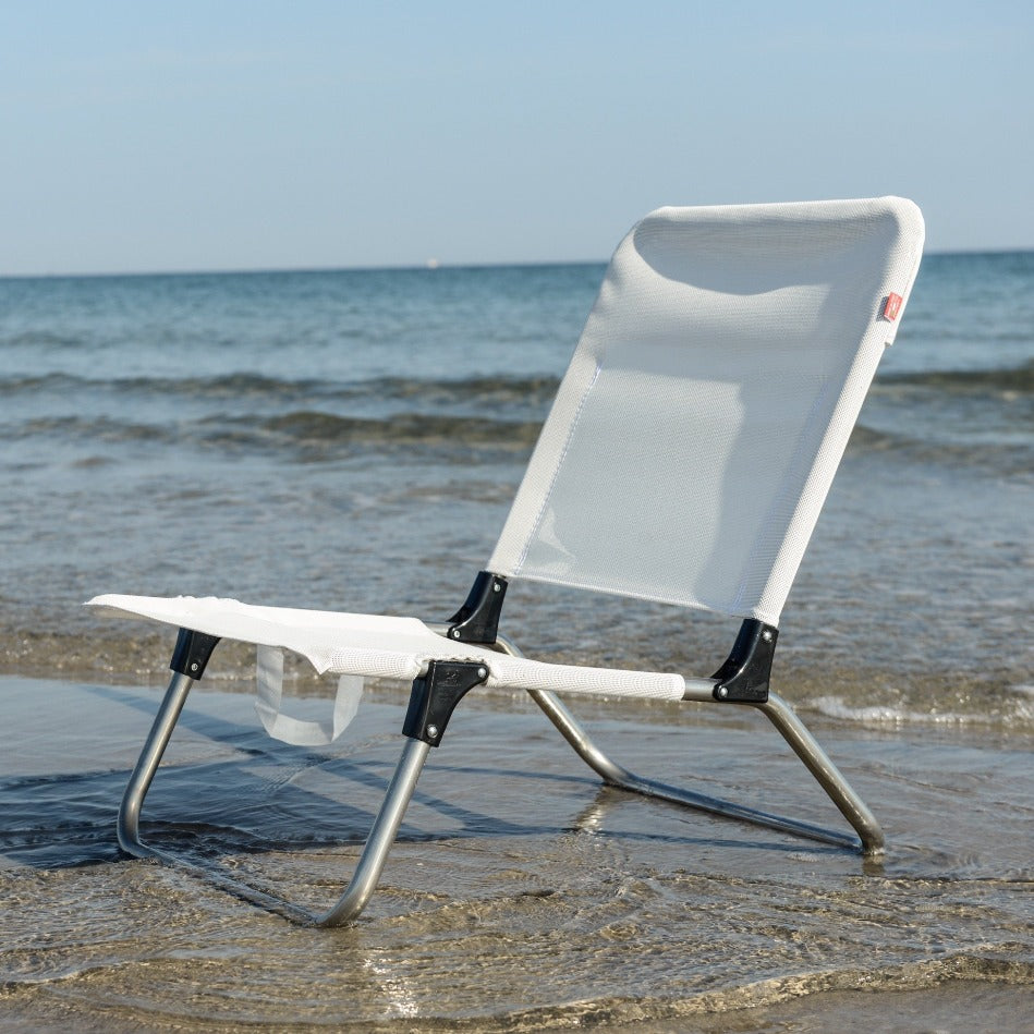 FIAM QUICK Beach Chair - ORANGE Fabric / Aluminium frame