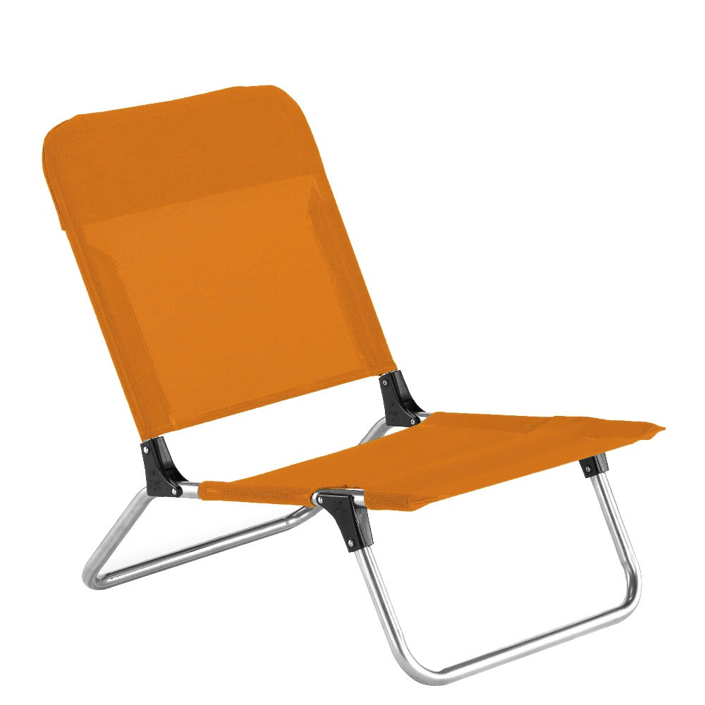 FIAM QUICK Beach Chair - ORANGE Fabric / Aluminium frame