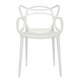 KARTELL 4-6 Seater Outdoor Dining Set with GLOSSY Table [White] & MASTERS Chairs [White]