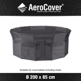 AeroCover for a Round Garden Table Set 200 cm