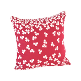 FERMOB Trefle Square Cushions - Red Berry - 44x44cm (Set of 2)
