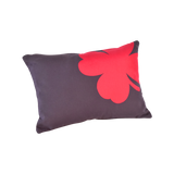 FERMOB Trefle Small Rectangular Cushions - Plum - 44x30cm (Set of 2)