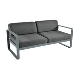 FERMOB Bellevie 2-Seater Outdoor Sofa with Graphite Cushions