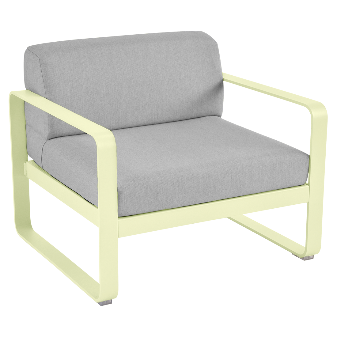 FERMOB Bellevie Armchair with Grey Cushions [Set of 2]
