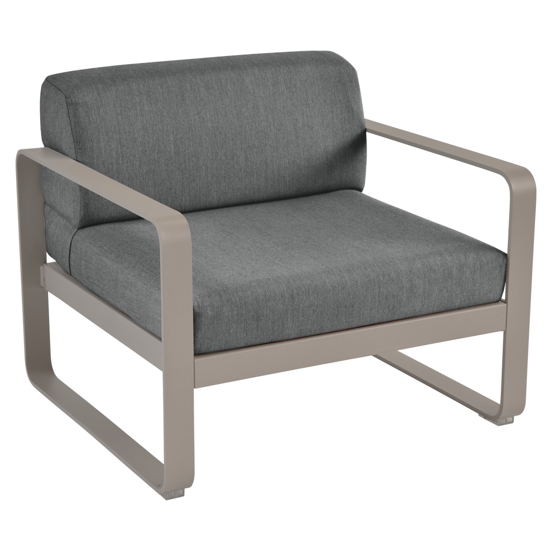 FERMOB Bellevie Armchair with Graphite Cushions [Set of 2]