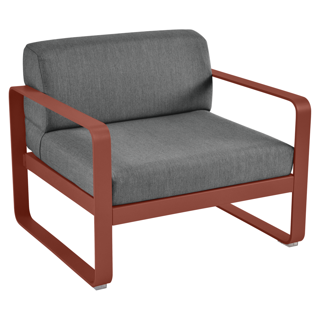 FERMOB Bellevie Armchair with Graphite Cushions [Set of 2]