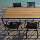 HOUE FOUR Outdoor Dining Table [90 x 90 cm] - BAMBOO TOP