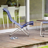 FIAM FIESTA Adjustable Deck Chair with Chico Footstool [Aluminium frame]