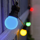 ConnectGo Festoon Garden Lights [5 meters / 10 bulbs] - MULTI-COLOURED / Solar Powered