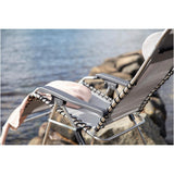 FIAM MOVIDA Folding Lounge Chair - Taupe Fabric / Aluminium frame