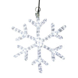 Large Outdoor CHRISTMAS LED Snowflake Silhouette - [Set of 3]
