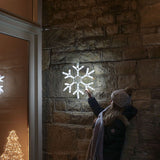 Large Outdoor CHRISTMAS LED Snowflake Silhouette - [Set of 3]