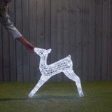CHRISTMAS Outdoor White LED Reindeer Figure - SMALL [56 cm]
