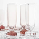 KARTELL Jellies Family 4 x Champagne FLUTE glasses  - 4 Colours