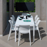 NARDI RIO 8-10 Seater Extendable Outdoor Dining Set with BIT Chairs