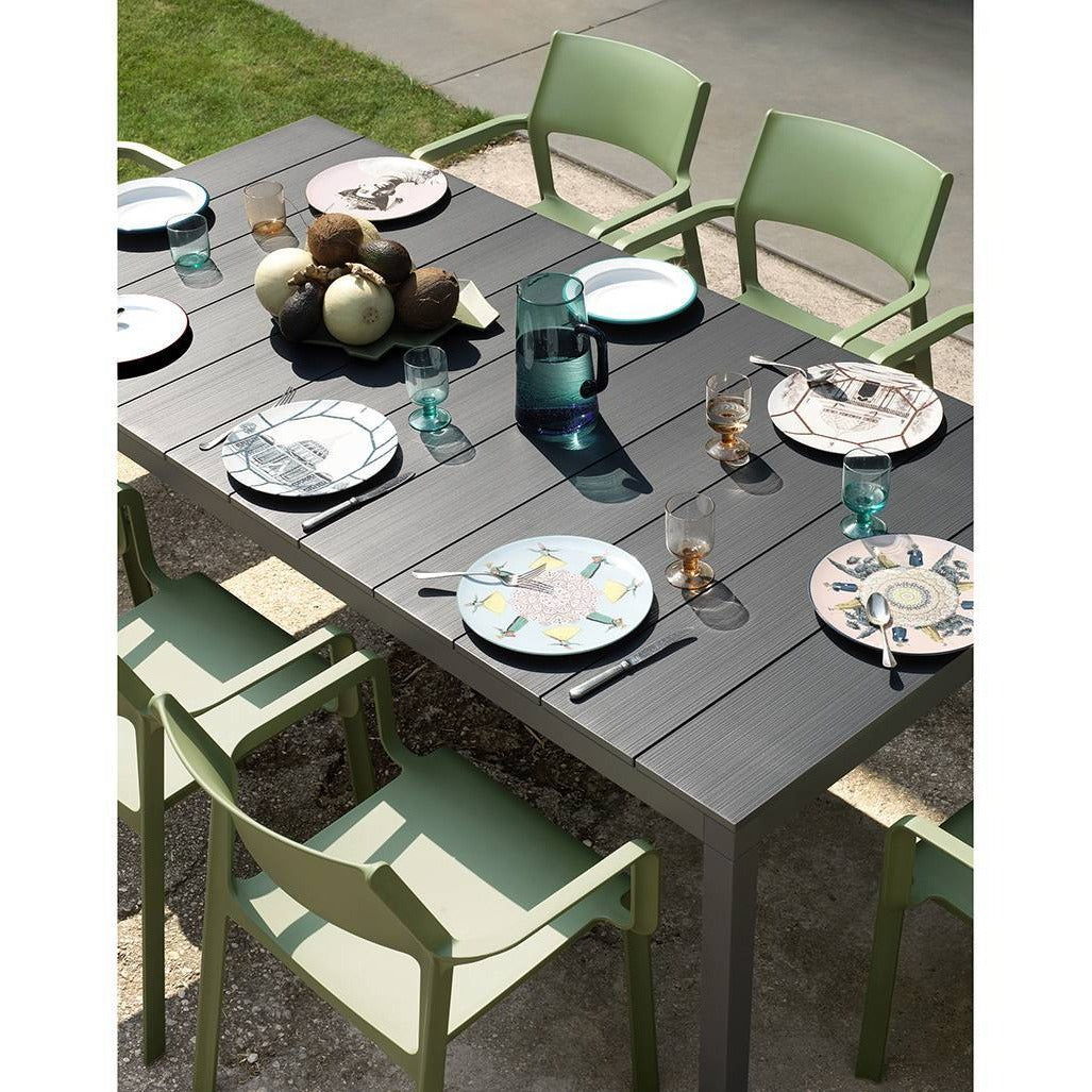 NARDI RIO ALU 140 Extending Outdoor Dining Table [6-8 Seater] - 3 colours