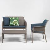 NARDI Square Decorative Cushion [Set of 2] - DENIM