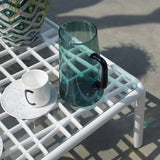 NARDI Komodo Coffee Table with Glass Top
