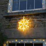 Large Outdoor CHRISTMAS LED Snowflake Silhouette
